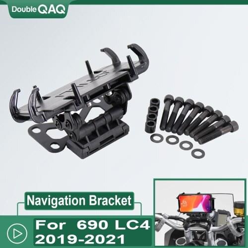 For 690 LC4 Enduro R Motorcycle Navigation Bracket Mobile Phone GPS Plate Bracket Support Phone Holder 690 LC4