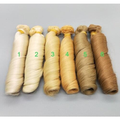 1PCS DIY Doll Hair Curly 15CM Synthetic Fiber Doll Wigs Hair For BJD DIY