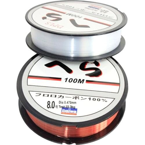 High Quality 100M Daiwa Nylon Fishing Line Available 0.1-0.5mm 1.9-18.5kg Nylon Fishing Leader Lines Nylon Fishing Lines Tackles