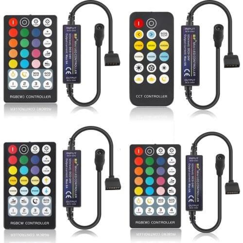 Mini RF 17 / 28 Keys LED Strip Controller for RGB/RGBW/RGBWW/CCT/RGB+CCT 4pin/5pin/6pin LED Strip Tape Light DC5-24V