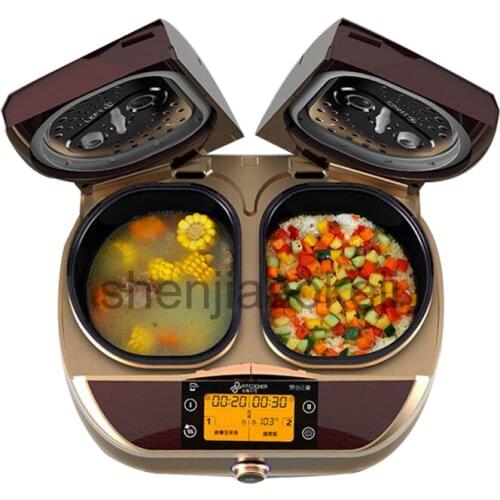 Household smart dual-bile rice cooker 5-8 people multifunctional automatic double door electric cooker food cooking machine 1pc