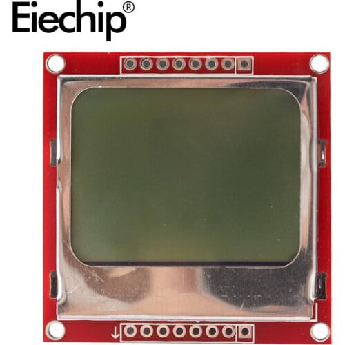 LCD TFT Display Module Monitor White Backlight Adapter PCB 84*48 84x48 for Nokia 5110 Screen Dot Matrix Digital For Arduino