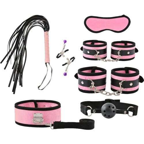 Adult Toys Handcuffs Bdsm Bondage Set BDSM Bondage Restraint Strap System Adults Wrists & Ankle Cuffs Sex Toys for Woman Couples