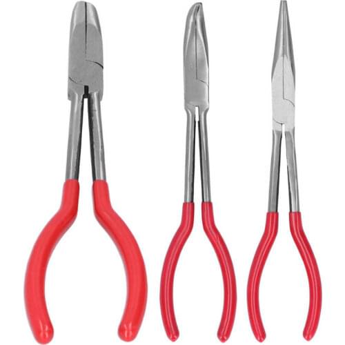 Furnace Pliers Stainless Steel Non-slip Long Nose Pliers Multi-Functional Jewelry Making Processing Tool for Jewelers