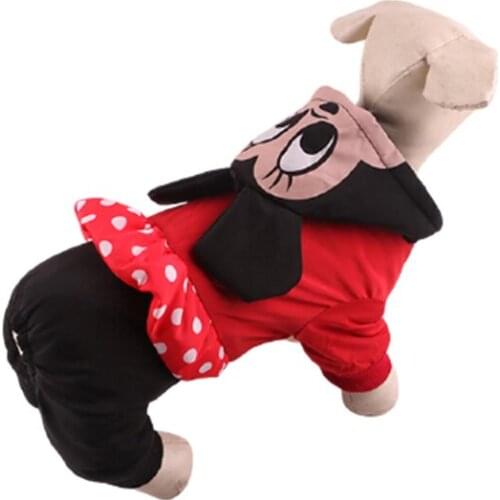 Pet Transformation Dress Dog Clothes Cartoon Holiday Costume Polyester Material Casual Style Mickey Minnie Colour High-Quality
