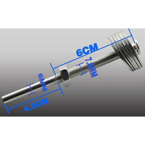 Polishing round connecting rod, Cloth wheel fixation rod, Mandrel, large diameter,Multiple polishing wheels