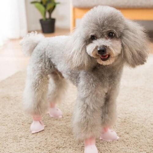 Pet Dog Rainshoes Waterproof Silicone Dog Shoes Anti-skid Boots For S/M/L Dog