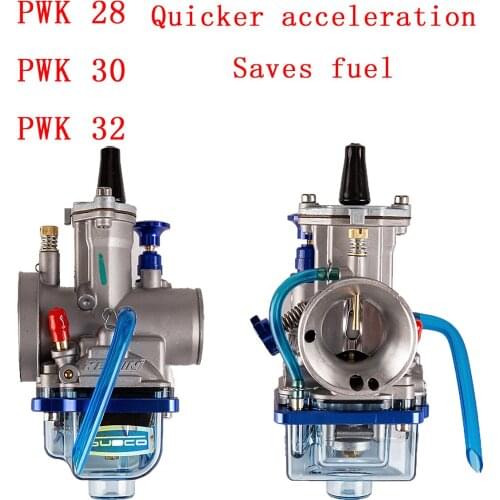 Alconstar- Universal PWK 28 30 32 2T 4T Motorcycle Carburetor With Power Jet For Yamaha For Mikuni Koso For ATV
