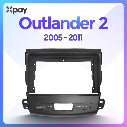 XPAY 9-inch 2din car radio dashboard For Mitsubishi Outlande 2005-2011 stereo panel for mounting car panel dual Din CD DVD frame