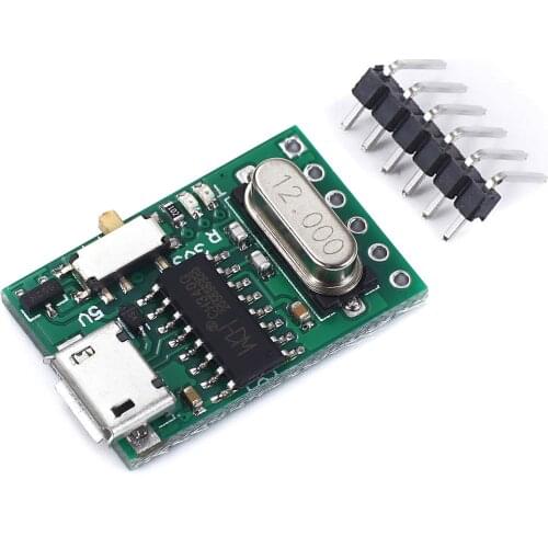 1Pcs USB to TTL converter Micro UART module CH340G CH340 3.3V 5V switch for downloader pro mini