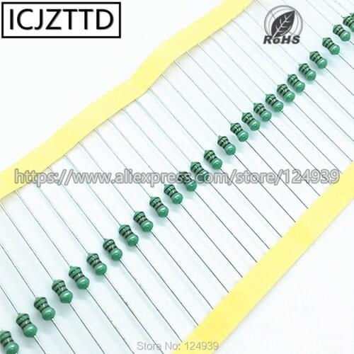 100PCS Original 0307 5.6UH 5R6K 5.6R 5R6 6.8UH 6R8K 6R8 6.8R Inductors 1/4W 0.25W Color Ring Inductance Circle Power Inductor
