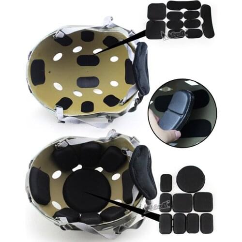 19 Pcs/Set Tactical Helmet Protective EVA Pad for FAST/ACH/MICH/Motorcycle Airsoft Hunting Helmet Replacement Suspension Pads