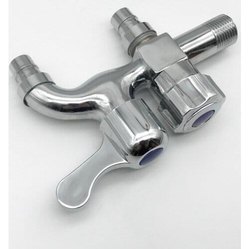 4 points double use multi-function washing machine faucet one in two out double use single cold water nozzle quick opening water