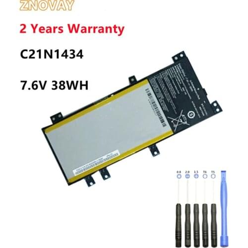 ZNOVAY C21N1434 0B200-01540000 Battery FOR ASUS Z550MA Z450L Z450U Laptop Battery C21N1434 7.6V 38WH