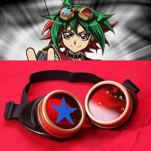 Anime Cosplay Props glasses Yu-Gi-Oh! ARC-V.Goggles.Yuya Sakaki Punk glasses