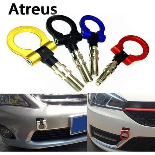 Atreus 1PCS Car Auto Trailer Ring Hook Vehicle Towing Hanger for Mercedes benz W204 W203 W211 AMG Mini cooper Skoda octavia a5