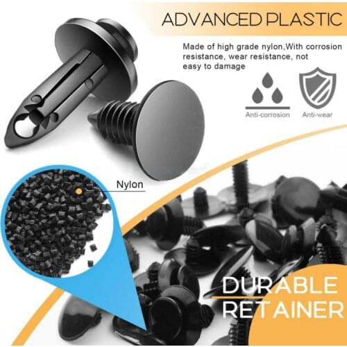 Car accessories 620/650 Pcs Car Fastener Clips Car Fasteners Door Trim Panel Auto Bumper Rivet Retainer Push Engine Cover Fender
