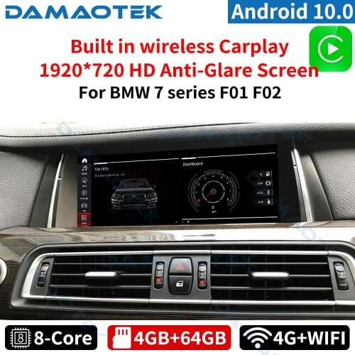 DamaoTek Android 10.0 10.25" car multimedia tablet For BMW 7 Series F01 F02 2009-2015 car dvd player android auto gps navigation