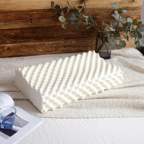 Pure Natural Wolf Tooth Latex 3D Pillow Protect Neck Breathable Health Massage Prevent Snoring Pillow Bed Pillow for two