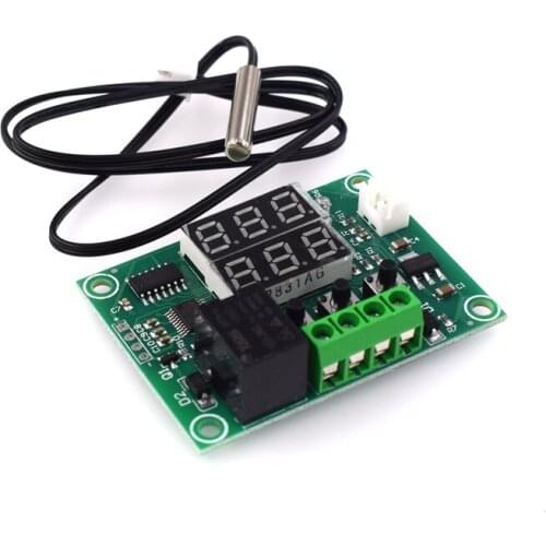 W1219 W1209 DC 12V Dual LED Digital Thermostat Temperature Controller temperature Regulator Switch Control NTC 10K Sensor Module