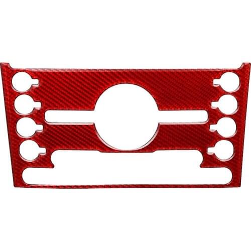 For Ford Explorer 2013 2014 2015 2016 2017 2018 Carbon Fiber Center Control Air Conditioner Button Panel Cover Trim