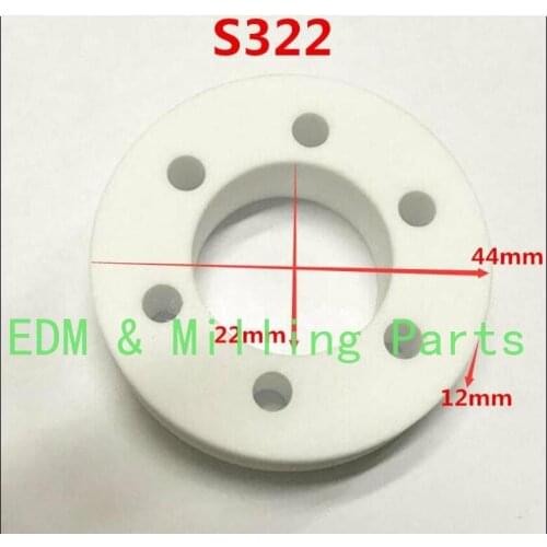 EDM Wire Low Speed S322 Ceramic Secondary Wheel Pressure Roller Guide Wheel For CNC Socick Machine Service