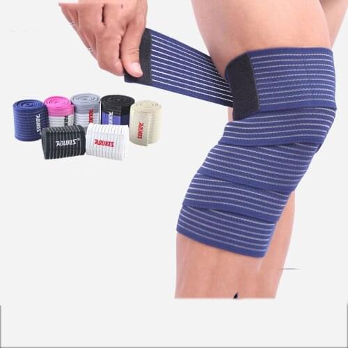 Elastic Bandage Compression Knee Support Sports Strap Knee Protector Bands Ankle Leg Elbow Wrist Calf Brace Safety 1PCS