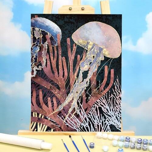 Landscape Mountain Painting By Numbers Package Oil Paints 40*50 Paiting By Numbers Loft Wall Picture Children Handicraft