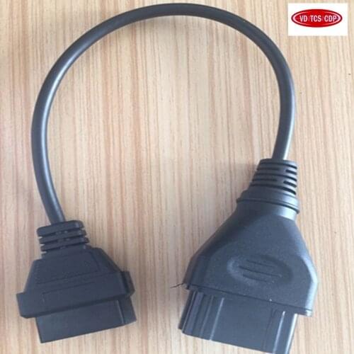 GAZ 12 Pin 12Pin Male to OBD OBD2 OBDII DLC 16 Pin 16Pin Female Car Diagnostic Tool Adapter Converter Cable