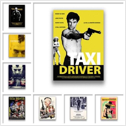 Taxi Driver White Coated Paper Prints painting Home Decoration Livingroom Bedroom Bar Home wall Art
