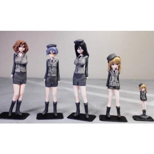 Resin Figure Model Kit Unassambled 1/35 modern girl stand include 5 Unpainted collect Figure Building Kit