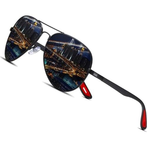 AOFLY DESIGN Classic Pilot Polarized Sunglasses Men Driving Metal+TR90 Ultralight Sun glasses Goggles UV400 Gafas Oculos De Sol