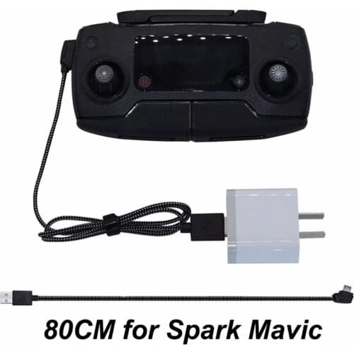 For DJI MAVIC Pro Mavic Air SPARK Drone 80cm Nylon Remote Control USB Charging Cable for Contorller Spare Parts Accessories