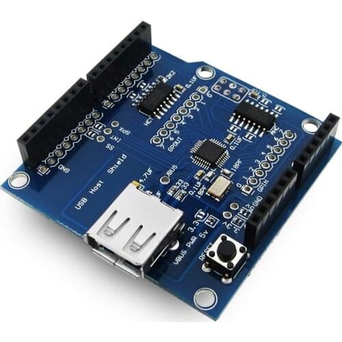 New 1PCS USB Host Shield 2.0 for (Suppot Google ADK) for UNO MEGA via China PostDrop