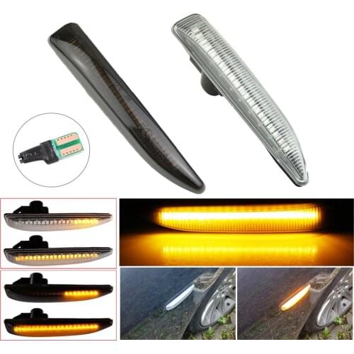 Pair LED Side Marker Indicator Repeater Light Turn Signal Light Panel Lamp Blinker for BMW E65 E66 E67 2001~2008