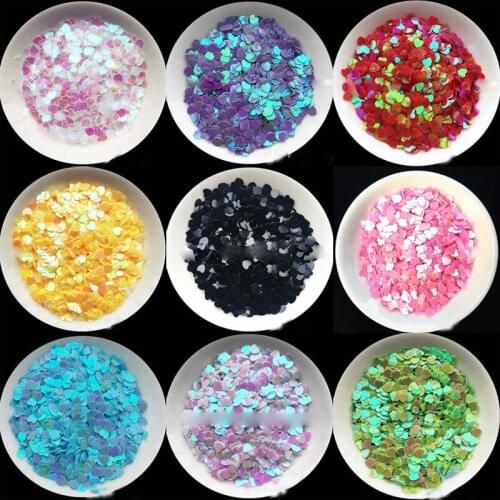 4mm peach heart nail sequins love nails patch sequins DIY clothing accessories