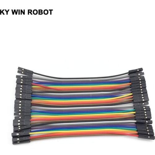 40pcs dupont cable jumper wire dupont line female to female dupont line 10cm 2.54MM 1P for arduino DIY KIT