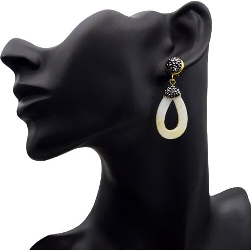 Shell Earrings Big Shell Geometric Earrings For Women Water Drop Earing Wedding 2019 Fashion Jewelry Trendy