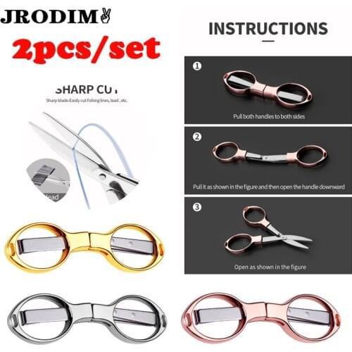 Crafts Sewing Tools Foldable Sewing Scissor 8 Words Glasses Modeling Scissors for Sewing Student Office Fishing Scissor Tools