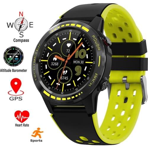 GPS Compass Barometer Altitude Smart Watch Bluetooth Sim Card Call Waterproof Reminder Mens Outdoor Sports Tracker Smartwatch