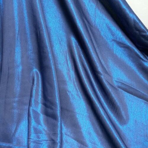 Super Deal Cosplay Chiffon Bronzed Royal Blue shiny fabric bronzing costume dress fabric DIY