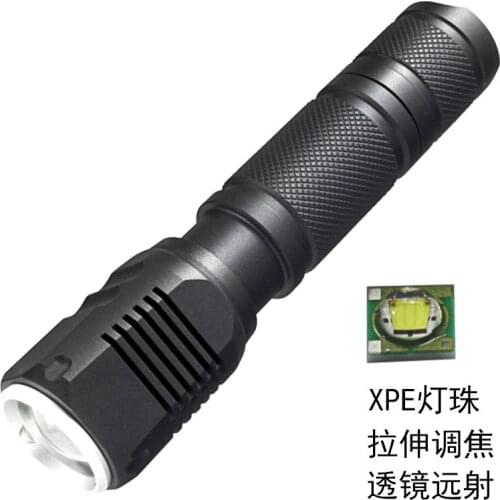 Solomon LED aluminum alloy strong light rechargeable square cone flashlight daily carry outdoor strong light flashlight manufact
