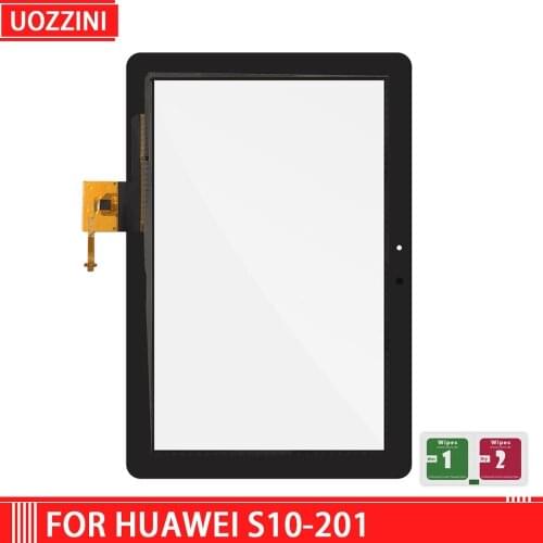 High quality For 10.1 Inch Huawei MediaPad 10 Link S10-201 S10-201U Touch Screen Tablet PC Digitizer Sensor Panel Front Glass