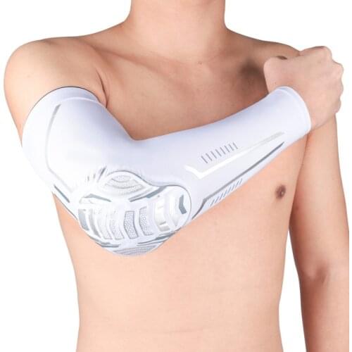 1PCS Sports Stretch Honeycomb Arm Guard Anti-Collision Pressure Elbow Cover Pad Fitness Arm guards