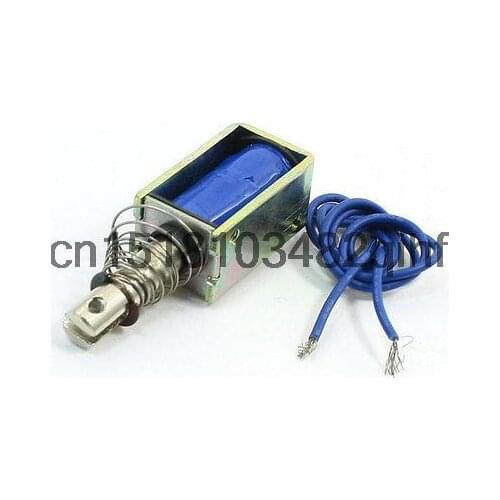 12V DC Pull Hold 10mm Stroke 0.7kg Force Frame Solenoid Electromagnet