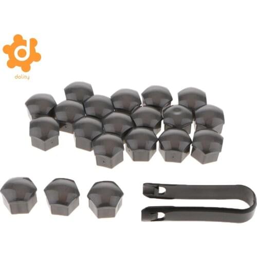 20Pcs Car Truck Wheel Tyre Center Hub Screw 19mm Protect Cap