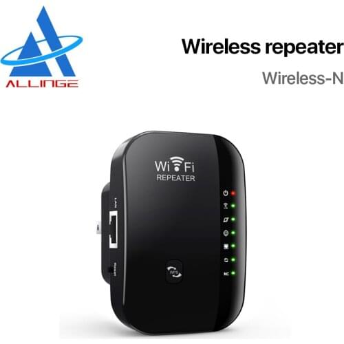 ALLINGE Wire-N WiFi Repeater 300Mbps Wireless Access Point Long Range Coverage Signal Portable Wi-Fi Booster Expander Amplifier