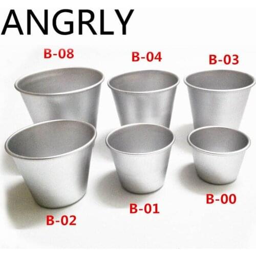 ANGRLY Stainless Steel Half Football Form Kitchen DIY Baking Western Cup Baking Cake Mould Oven Pudding Jelly Coffee Dessert