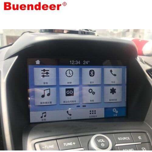 Buendeer 8-Inch CPS Screen Protector for Ford Focus RS ST SYNC2 SYNC3 2013-2018, Glass Film for Ford Escape (KUGA) 2013-2019