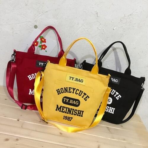 Canvas Bag Womens Handbag Shoulder Bag 2020 New Fashion Messenger Bag Simple Commuter Ladies Handbag Bags for Women